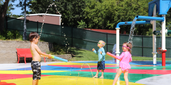 Splash Park Kids playing