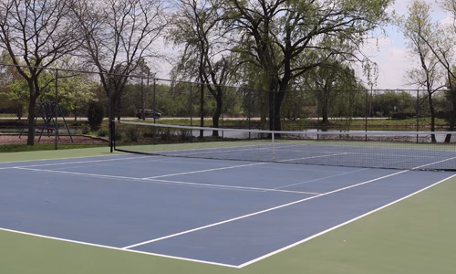 Tennis and pickleball court
