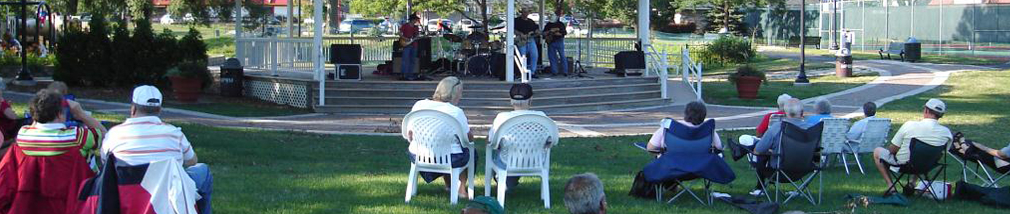 Photo of people at park concert