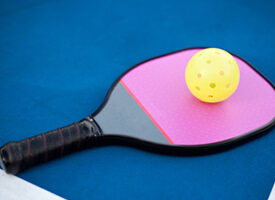 pickleball and paddle