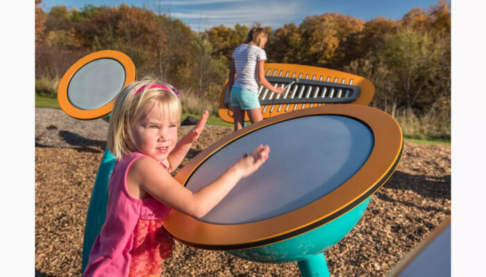 Kettle Drum feature for All-Inclusive Playground concept for Kracklauer Park