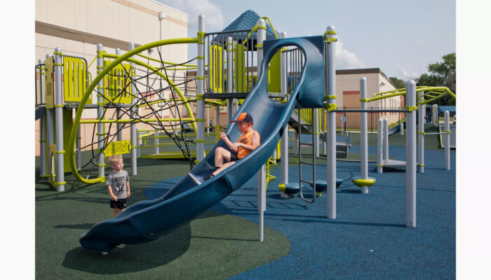 Slidewinder feature for All-Inclusive Playground concept for Kracklauer Park