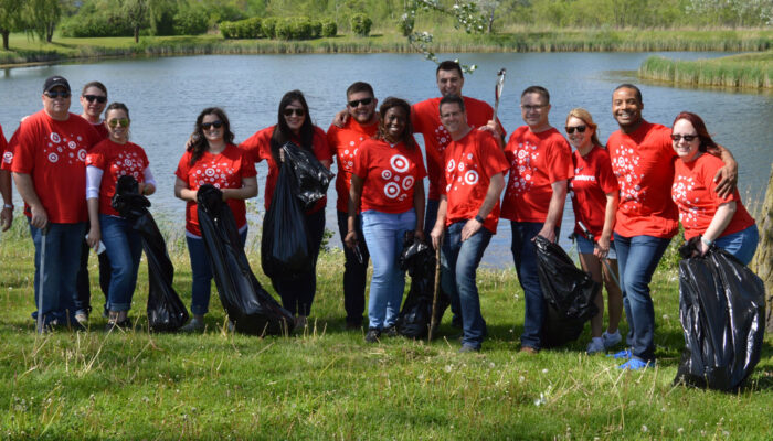 Target employees clean up day